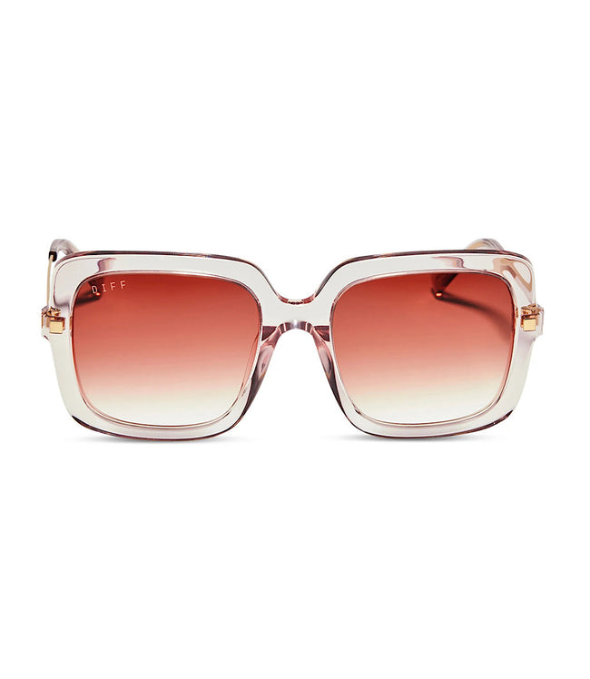 Karen Kane Light Pink DIFF Sandra Crystal Square Sunglasses Karen Kane