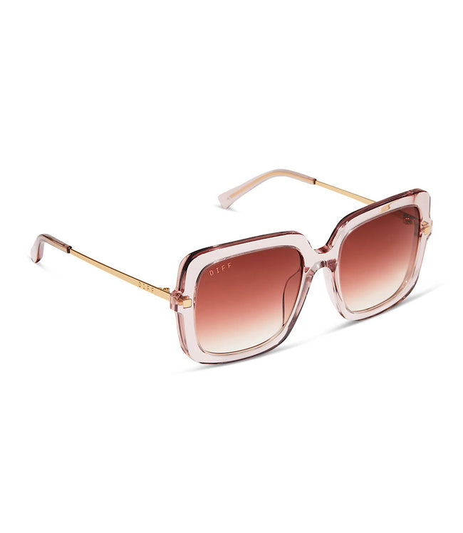 karen kane Light Pink DIFF Sandra Crystal Square Sunglasses Karen Kane