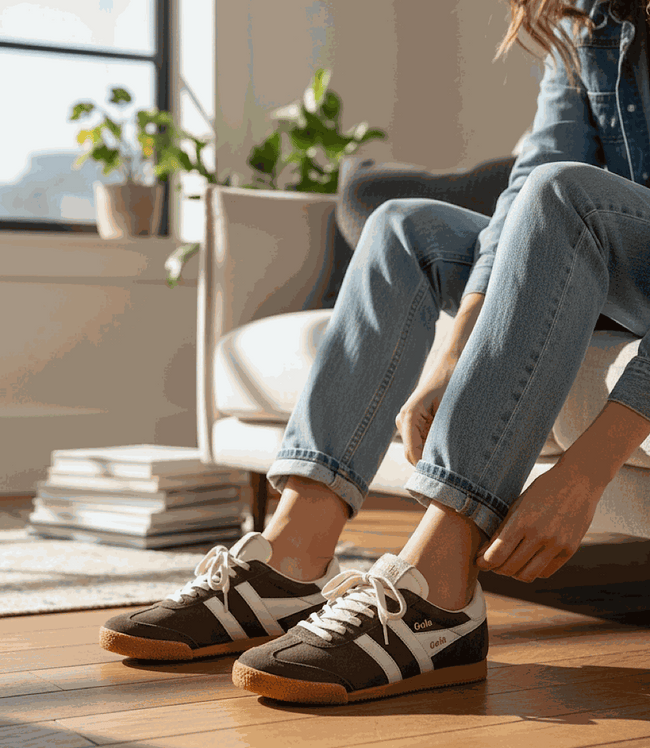 Karen Kane Mocha Gola Elan Classic Sneakers Karen Kane