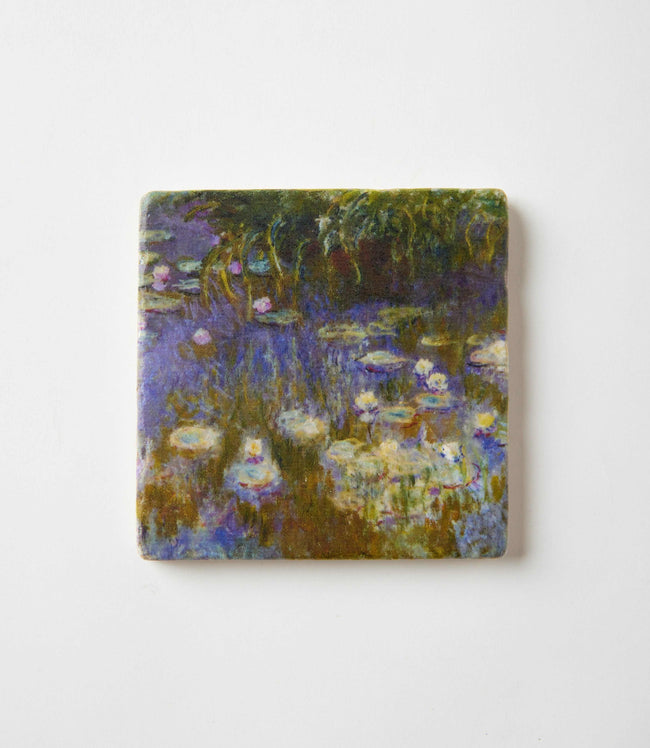Karen Kane Monet Monet Tile Marble Coasters Set Of 4 Karen Kane