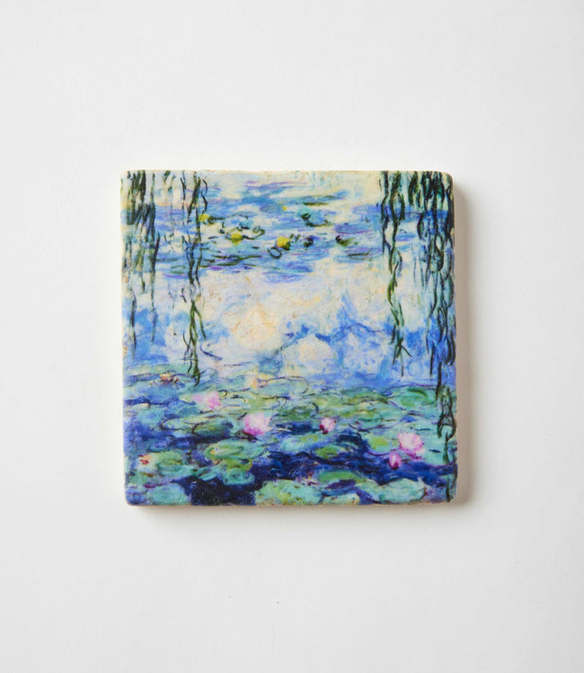 Karen Kane Monet Monet Tile Marble Coasters Set Of 4 Karen Kane