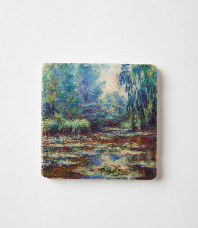 Karen Kane Monet Monet Tile Marble Coasters Set Of 4 Karen Kane