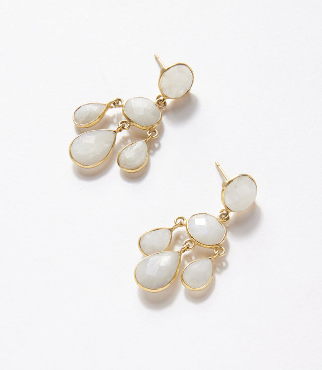 Karen Kane Moonstone Gemstone Chandelier Earrings Karen Kane