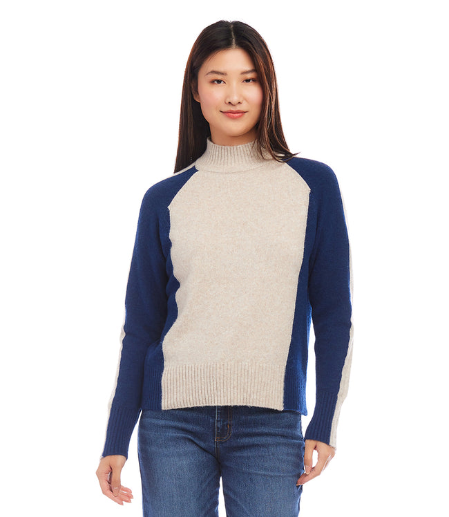 Karen Kane Multi Color Colorblock Sweater Karen Kane