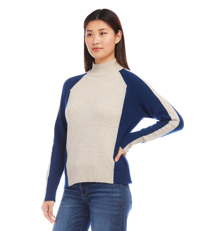Karen Kane Multi Color Colorblock Sweater Karen Kane