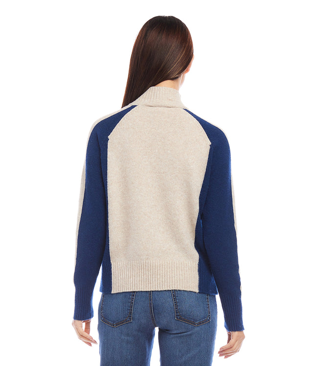Karen Kane Multi Color Colorblock Sweater Karen Kane