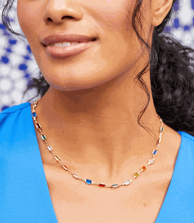 Karen Kane Multi Colorful Gemstone Necklace Karen Kane