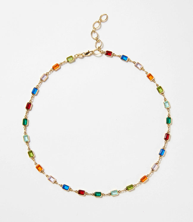 karen kane Multi Colorful Gemstone Necklace Karen Kane
