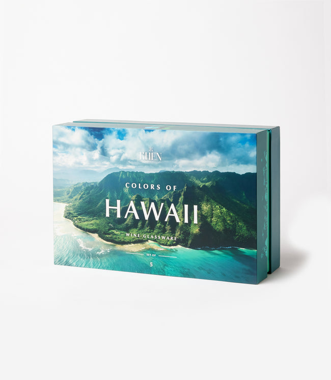 Karen Kane Multi Colors Of Hawaii Wine Glasses Set Of 5 Karen Kane