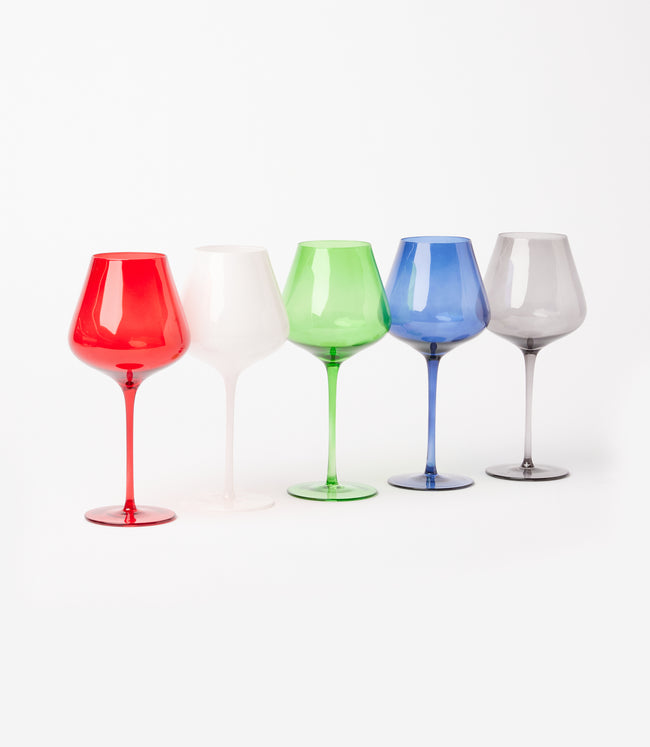 Karen Kane Multi Colors Of Paris Wine Glasses Set Of 5 Karen Kane