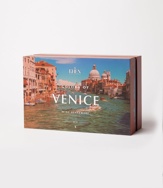 Karen Kane Multi Colors Of Venice Wine Glasses Set Of 5 Karen Kane