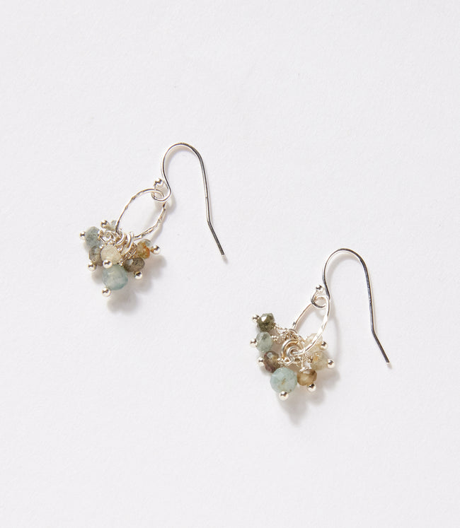 karen kane Multi Gemstone Cluster Earrings Karen Kane