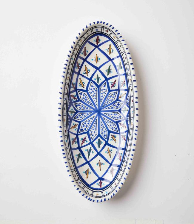 Karen Kane Multi Handpainted Ceramic Oval Bowl Karen Kane