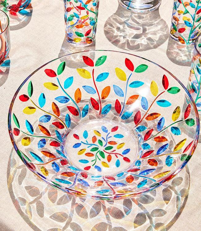 Karen Kane Multi Handpainted Crystal Bowl Karen Kane