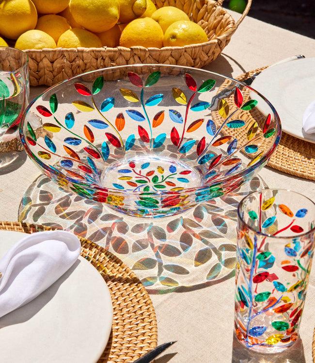 Karen Kane Multi Handpainted Crystal Bowl Karen Kane