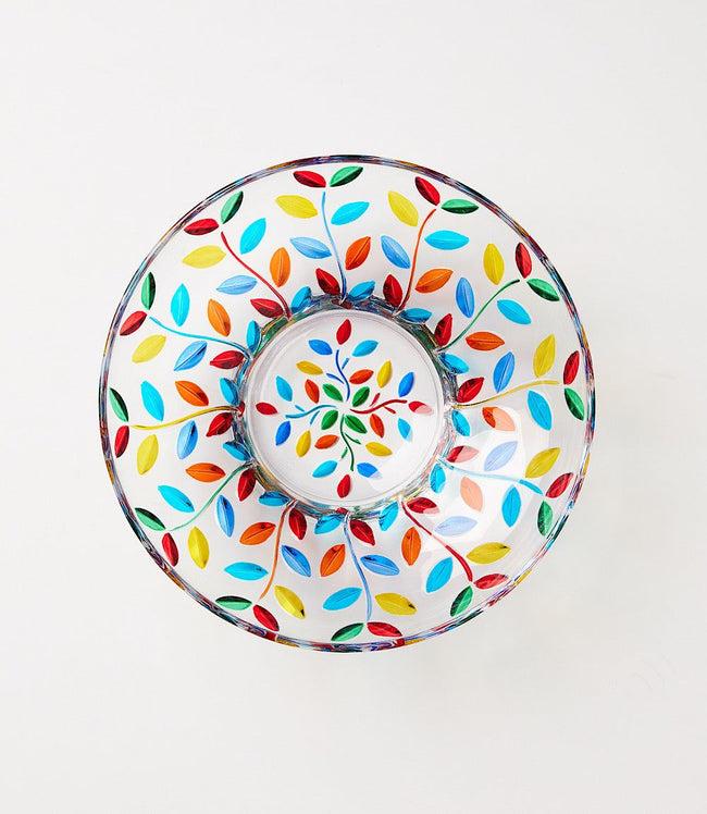 Karen Kane Multi Handpainted Crystal Bowl Karen Kane