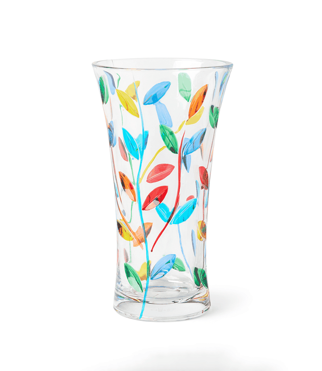 karen kane Multi Large Handpainted Crystal Vase Karen Kane