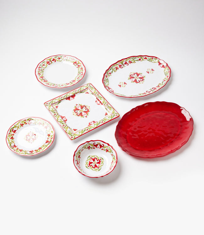 Karen Kane Multi Melamine Roma Salad Plate Karen Kane