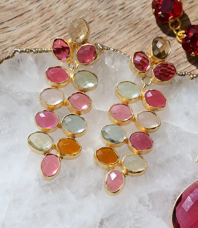 karen kane Multi Multi Color Beaded Gemstone Earrings Karen Kane