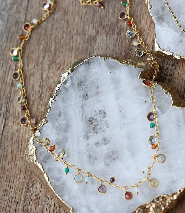 Karen Kane Multi Multi Color Gemstone Necklace Karen Kane