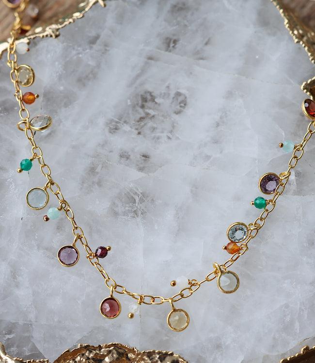 Karen Kane Multi Multi Color Gemstone Necklace Karen Kane