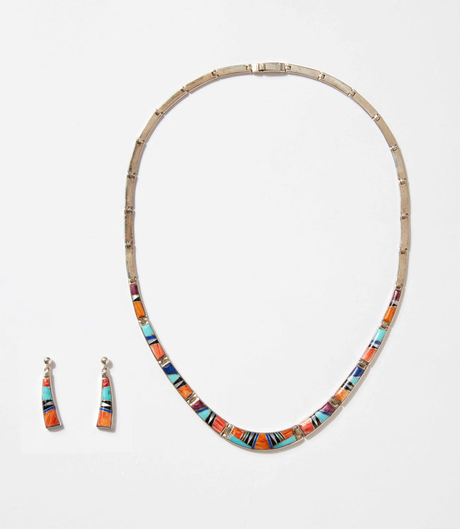 Karen Kane Multi Multi Color Turquoise Inlay Necklace & Earring Set Karen Kane