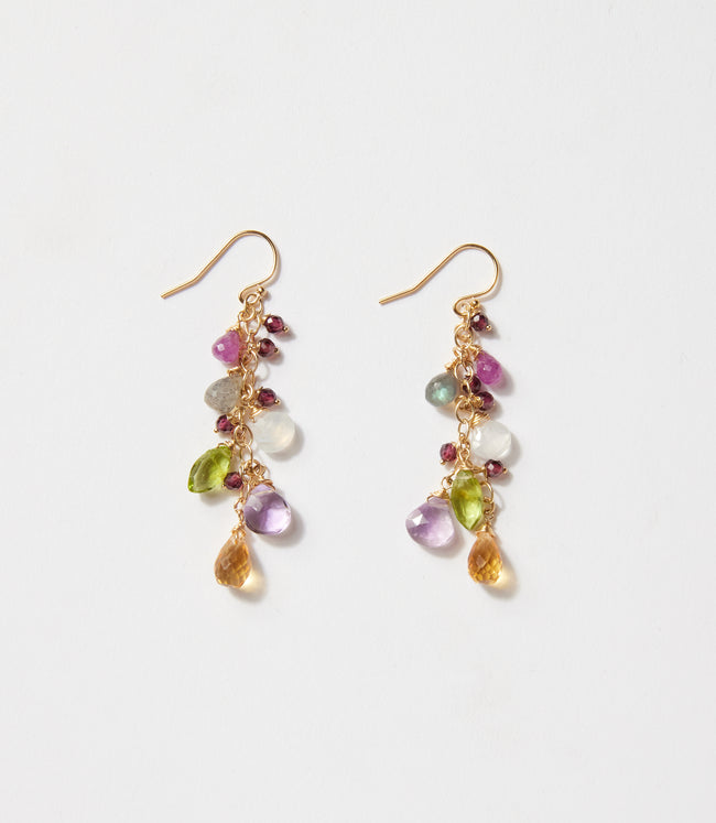 Karen Kane Multi Multi Gemstone Cluster Earrings Karen Kane