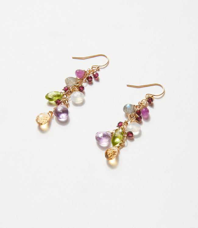 Karen Kane Multi Multi Gemstone Cluster Earrings Karen Kane