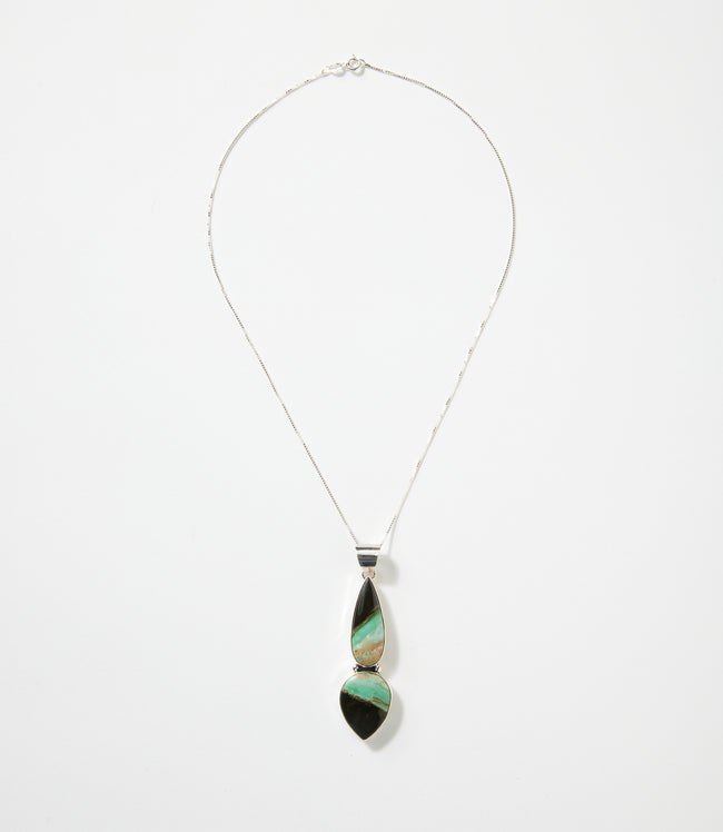 Karen Kane Multi Opalized Petrified Wood Pendant Necklace Karen Kane