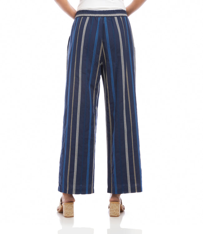 Karen Kane Multi Petite Size Embroidered Cropped Drawstring Pants Karen Kane