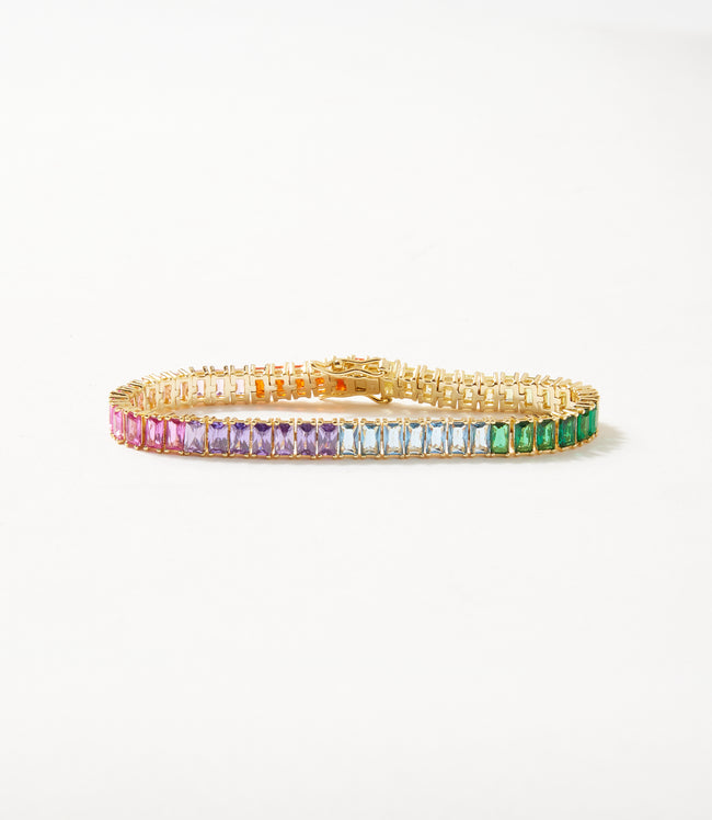 karen kane Multi Prismatic Tennis Bracelet Karen Kane