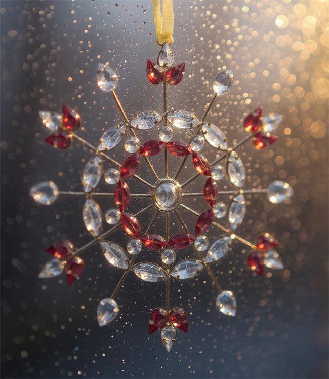 karen kane Multi Red & Gold Jeweled Ornament Karen Kane