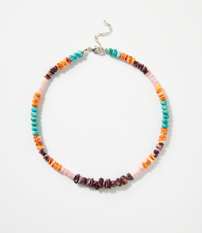 karen kane Multi Single Strand Spiny Oyster And Turquoise Necklace Karen Kane