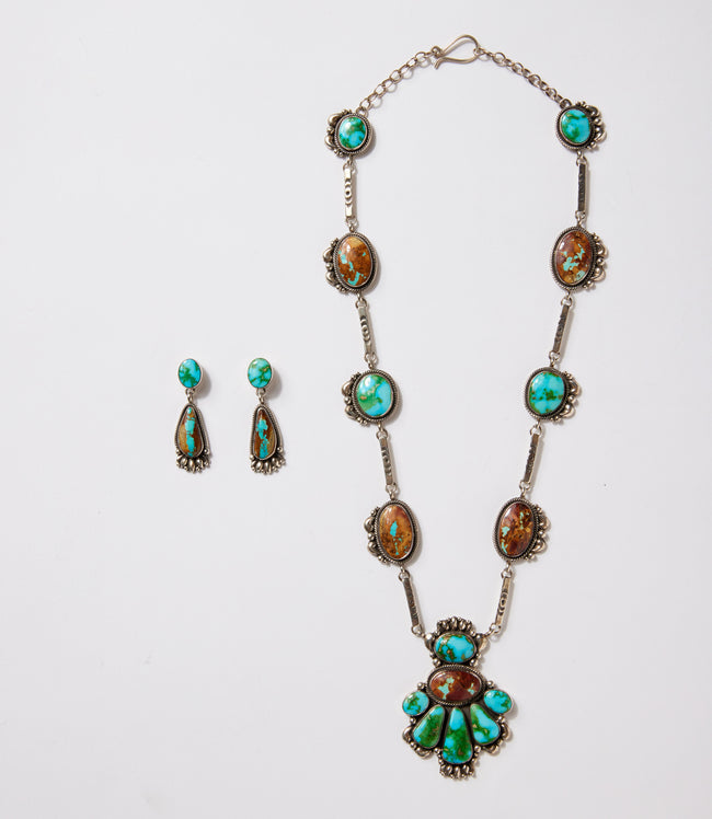 Karen Kane Multi Sonoran Mountain And Boulder Turquoise Necklace & Earring Set Karen Kane