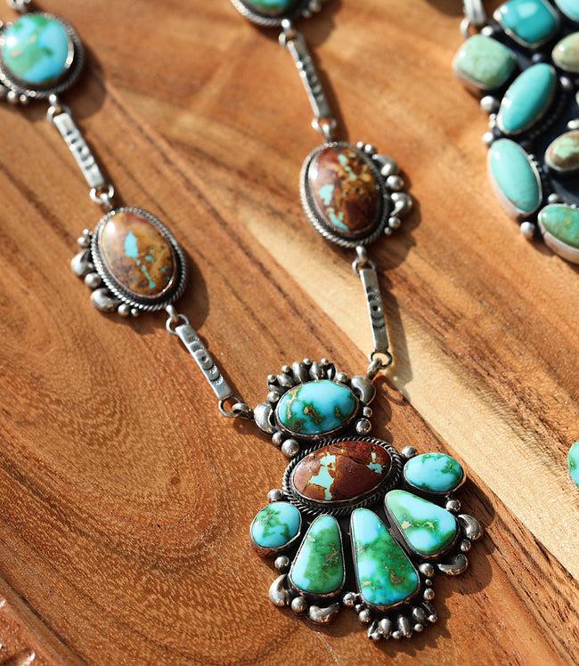 karen kane Multi Sonoran Mountain And Boulder Turquoise Necklace & Earring Set Karen Kane