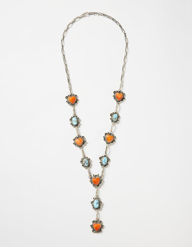 Karen Kane Multi Spiny Oyster Heart And Turquoise Stone Necklace Karen Kane