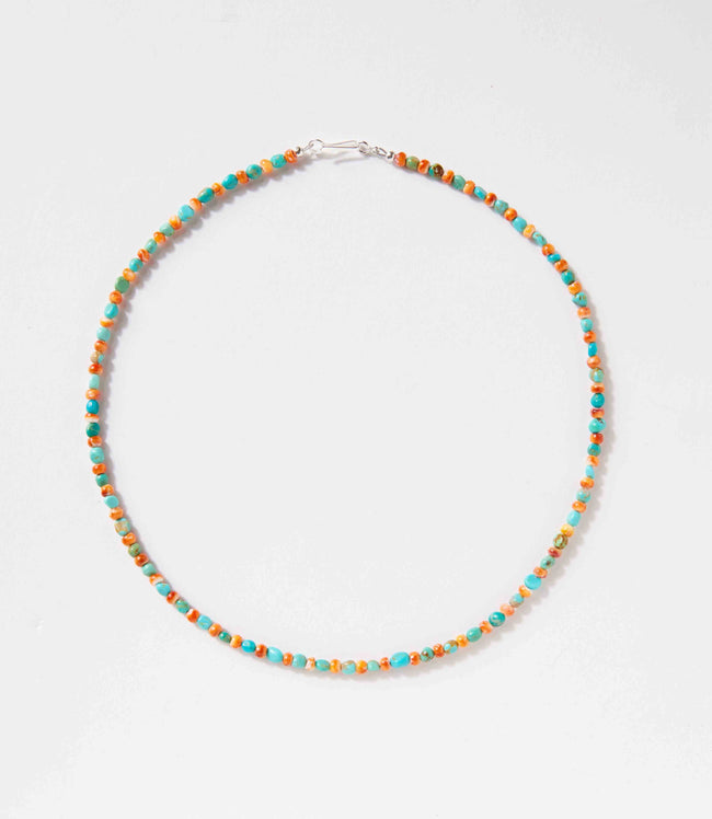 Karen Kane Multi Turquoise And Spiny Oyster Beaded Necklace Karen Kane