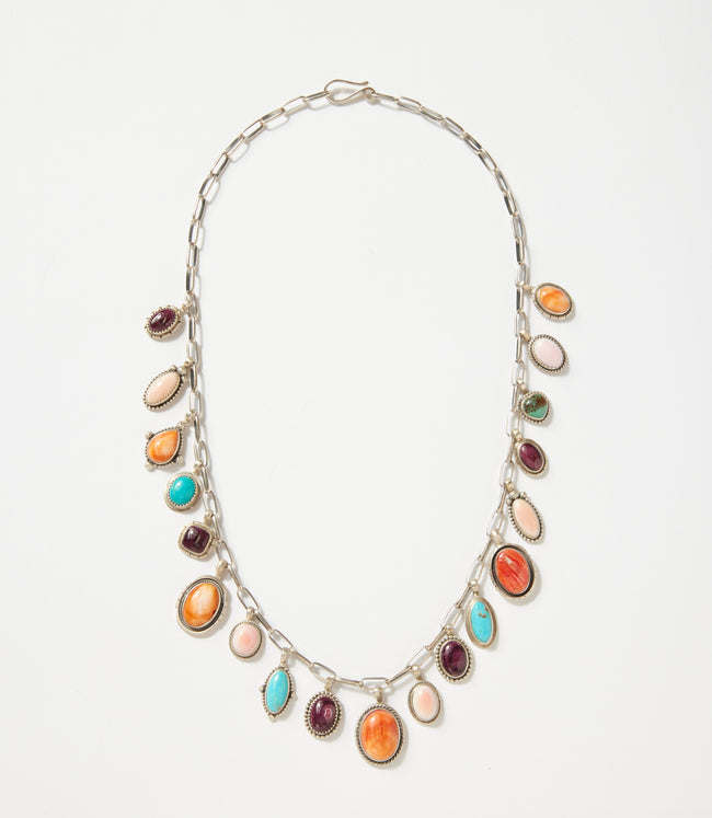 Karen Kane Multi Turquoise Spiny Oyster Pink Conch Necklace Karen Kane