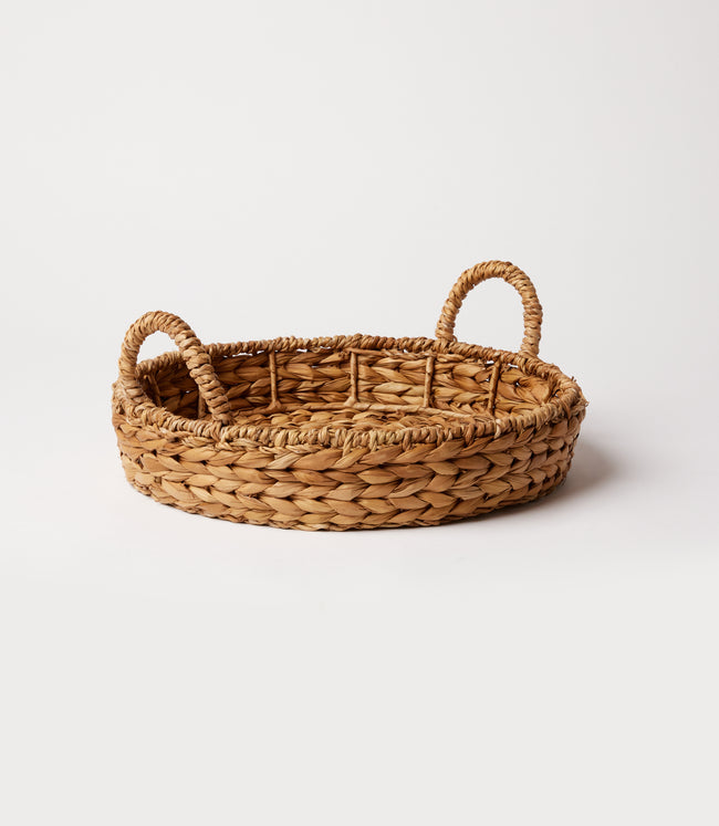Karen Kane Natural Braided Grass Serving Tray Karen Kane
