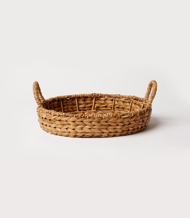 Karen Kane Natural Braided Grass Serving Tray Karen Kane