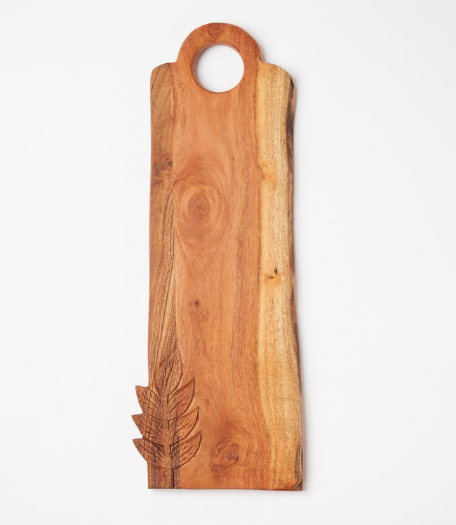 karen kane Natural Leaf Wooden Large Serving Board Karen Kane