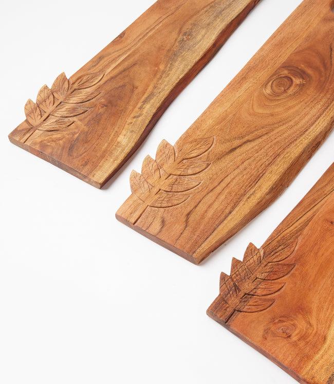 Karen Kane Natural Leaf Wooden Small Serving Board Karen Kane