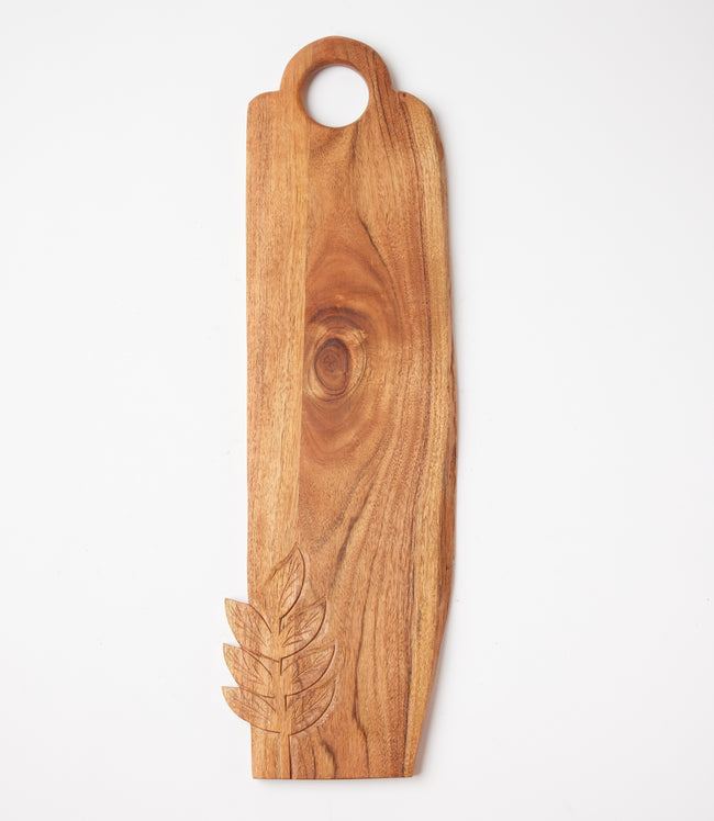 Karen Kane Natural Leaf Wooden Small Serving Board Karen Kane