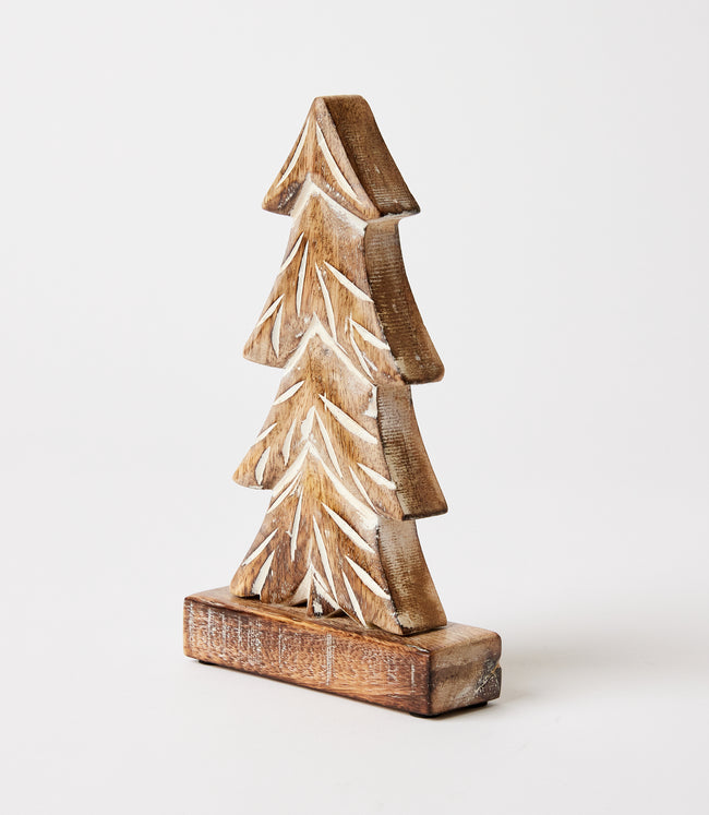 Karen Kane Natural Wooden Pine Trees Set Of 3 Karen Kane