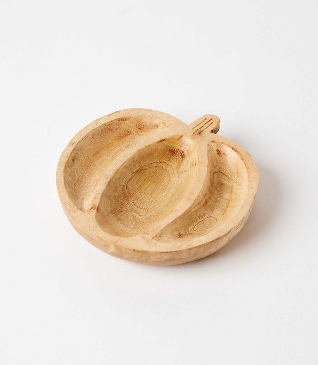 Karen Kane Natural Wooden Pumpkin Trinket Dish Karen Kane