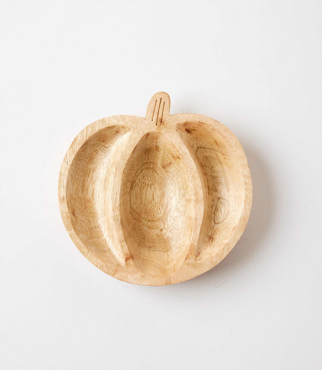 karen kane Natural Wooden Pumpkin Trinket Dish Karen Kane