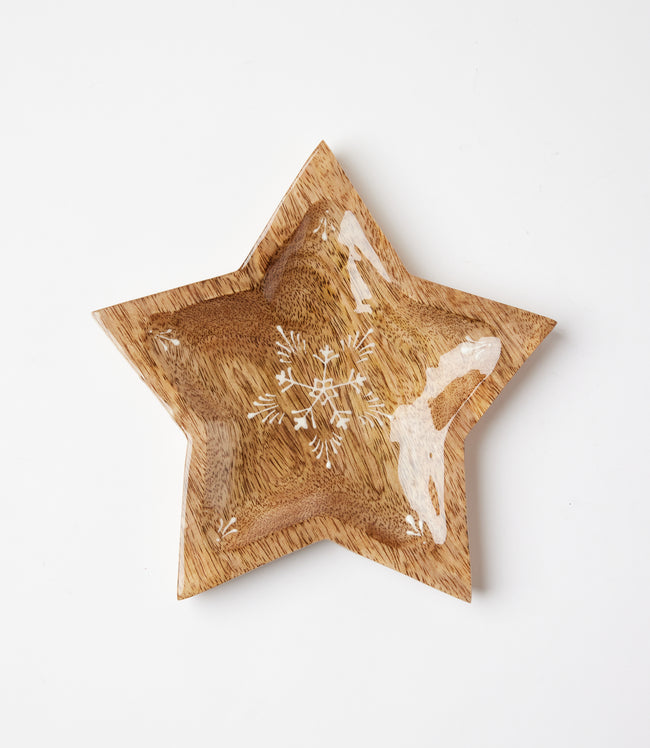Karen Kane Natural Wooden Star Serving Trays Set Of 2 Karen Kane