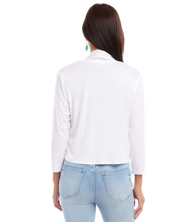 Karen Kane Off White Petite Size Calli Cardigan Karen Kane