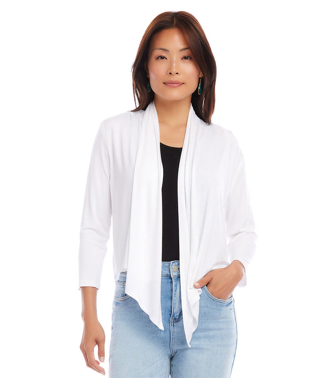 karen kane Off White Petite Size Calli Cardigan Karen Kane