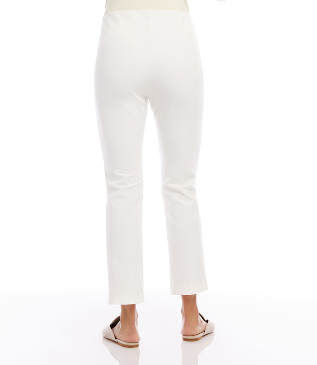Karen Kane Off White Petite Size Cropped Pintuck Pants Karen Kane